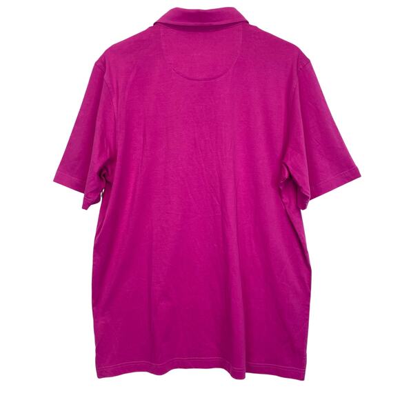 STRAIGHT DOWN Golf Classic Polo Mens Sz M Pink Solid Pima Cotton Performance NWT - Picture 6 of 9